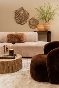 PTMD Wandpaneel Abbie Beige MDF wavy organisch S