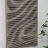 PTMD Wandpaneel Aleishia Crème rechthoekig Wavy