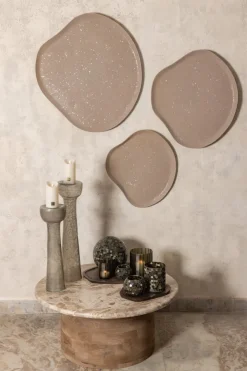 PTMD Wandpaneel Dezia Beige organisch mozaïek L