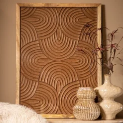 PTMD Wandpaneel Elasah Bruin met swirl patroon
