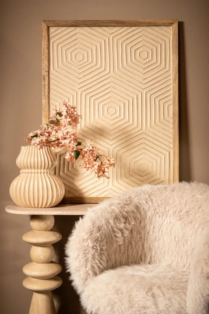 PTMD Wandpaneel Elasah hexagon creme