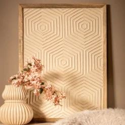 PTMD Wandpaneel Elasah hexagon creme