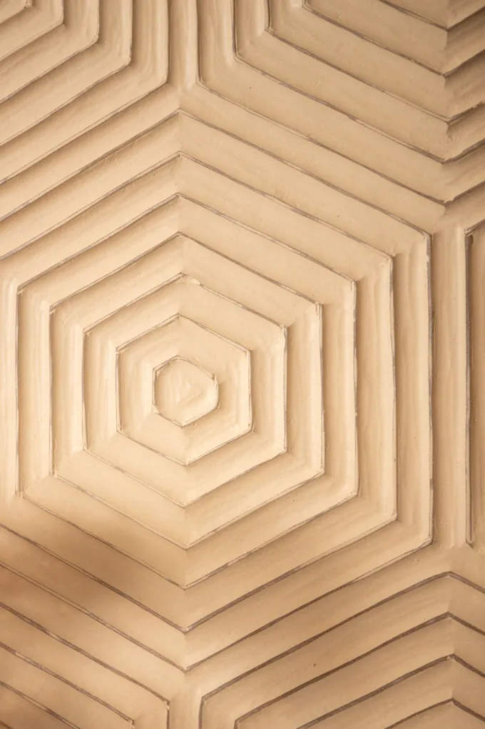 PTMD Wandpaneel Elasah hexagon creme