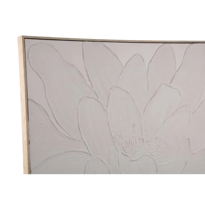 PTMD Wandpaneel Florise Creme canvas bloemen A