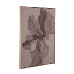PTMD Wandpaneel Lorinde Lichtbruin canvas Bloemen
