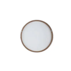 PTMD Wandpaneel Moti Creme canvas structuur rond L