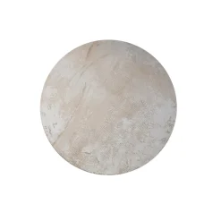 PTMD Wandpaneel Moti Creme canvas structuur rond S