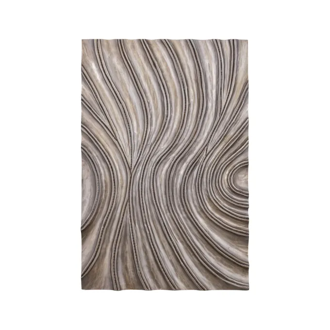 PTMD Wandpaneel Reddie Bruin glanzend MDF golvend S