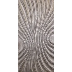 PTMD Wandpaneel Reddie Bruin glanzend MDF golvend L - 80 x 160 cm