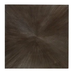 PTMD Wandpaneel Zapp Brown geribbeld vierkant S - 90 cm