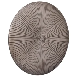 PTMD Wandplaneel Toran Brons MDF rond gestreept M - Ø 90 cm