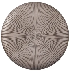 PTMD Wandplaneel Toran Brons MDF rond gestreept S - Ø 60 cm