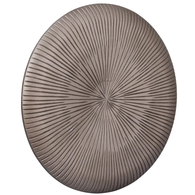 PTMD Wandplaneel Toran Brons MDF rond gestreept S - Ø 60 cm