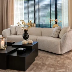 Richmond Interiors Bank Armand naturel blockweave