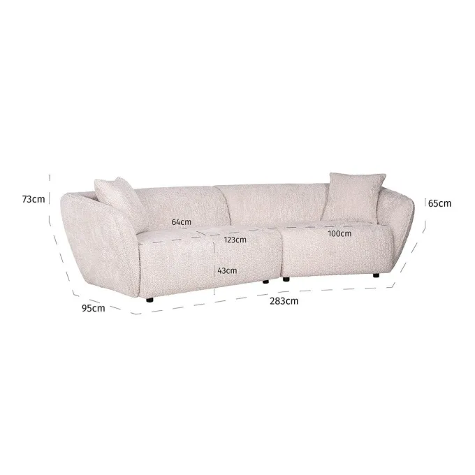 Richmond Interiors Bank Armand lovely cream (Be Lovely 11 Cream)