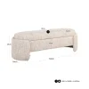 Richmond Interiors Bank Cupid beige angora met opbergruimte