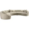 Richmond Interiors Bank Morena creme blockweave