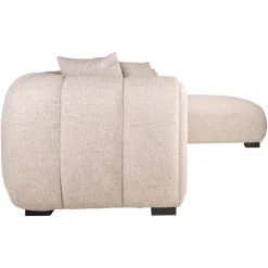 Richmond Interiors Bank Novaro cream tweed lounge rechts fire retardant