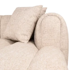 Richmond Interiors Bank Novaro cream tweed lounge rechts fire retardant