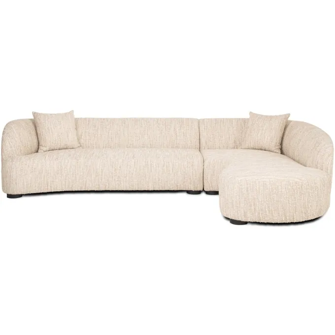 Richmond Interiors Bank Pandora beige angora lounge rechts