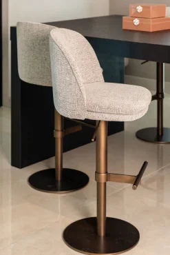Richmond Interiors Barstoel Vesper mocca fancy draaibaar