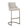 Richmond Interiors Barstoel Bolton natural renagade met geborsteld goud