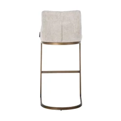 Richmond Interiors Barstoel Bolton natural renagade met geborsteld goud