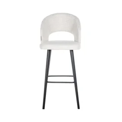 Richmond Interiors Barstoel Savoy white bouclé (Copenhagen 900 Bouclé White)
