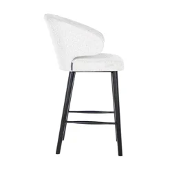 Richmond Interiors Barstoel Indigo White Bouclé (Copenhagen 900 Bouclé White)