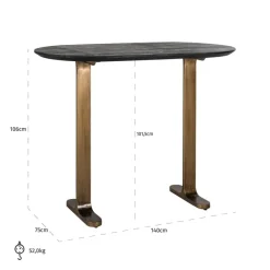 Richmond Interiors Bartafel Revelin ovaal