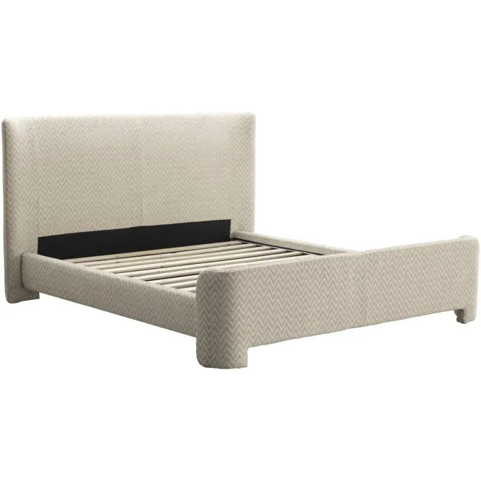 Richmond Interiors Bed Divana beige chevron 160x200