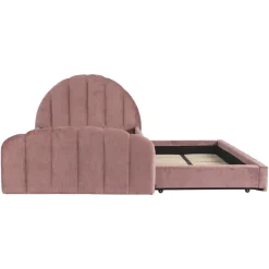 Richmond Interiors Bed Pixie rosewood jewel 120x200 met uitschuifbed