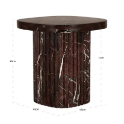 Richmond Interiors Bijzettafel Orchid burgundy