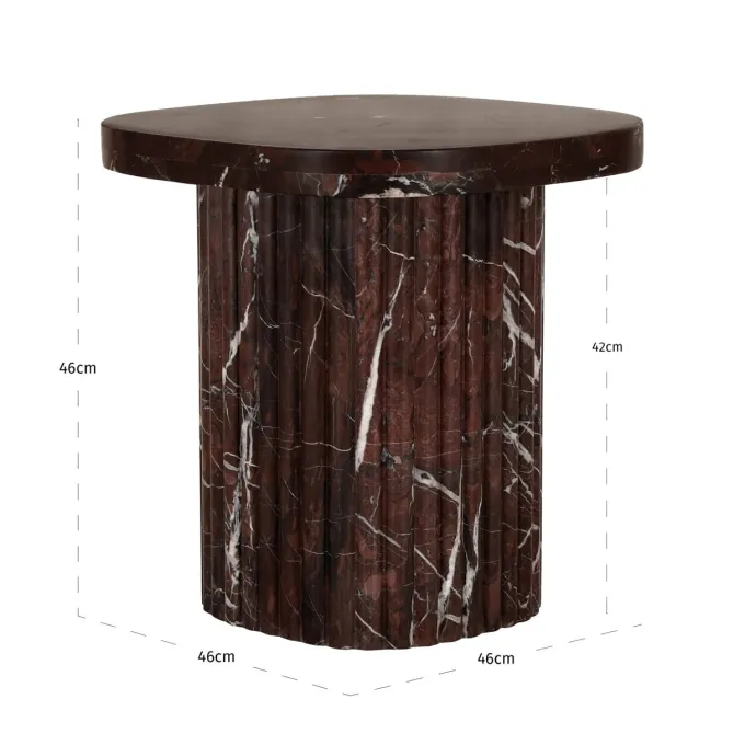 Richmond Interiors Bijzettafel Orchid burgundy