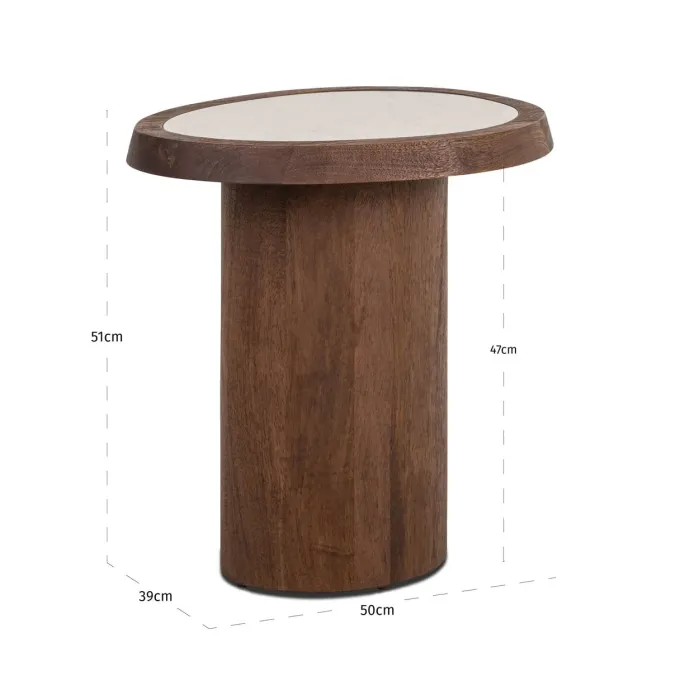 Richmond Interiors Bijzettafel Melrose brown