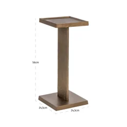 Richmond Interiors Bijzettafel Foley brass antique