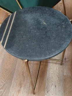 Richmond Interiors Bijzettafel Paige met marmeren top zwart - Richmond Interiors