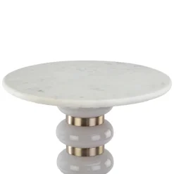 Richmond Interiors Bijzettafel Villeray wit Ø40 cm