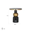 Richmond Interiors Bijzettafel Mose 51Ø (Black)