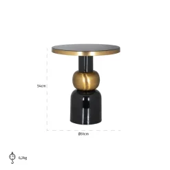 Richmond Interiors Bijzettafel Mose 51Ø (Black)