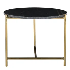Richmond Interiors Bijzettafel Casey met marmeren top zwart - Richmond Interiors
