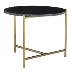 Richmond Interiors Bijzettafel Casey met marmeren top zwart - Richmond Interiors