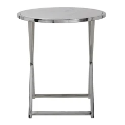Richmond Interiors Bijzettafel Jaimy met marmeren top groot