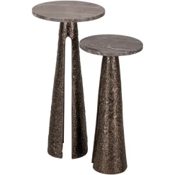 Richmond Interiors Bijzettafel Eldora brons 30Ø