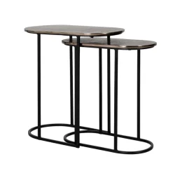 Richmond Interiors Bijzettafel Chandon set van 2 (Champagne gold) - Richmond Interiors