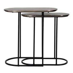 Richmond Interiors Bijzettafel Chandon set van 2 (Champagne gold) - Richmond Interiors