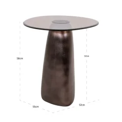 Richmond Interiors Bijzettafel Hayden brons