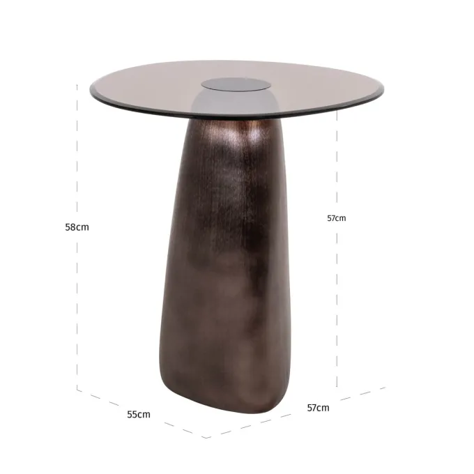 Richmond Interiors Bijzettafel Hayden brons