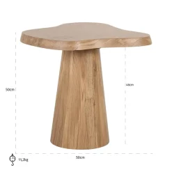 Richmond Interiors Bijzettafel Riva eiken naturel