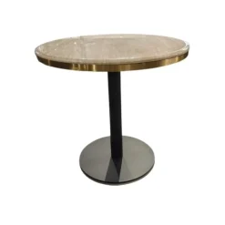 Richmond Interiors Bistrotafel Brazza 80Ø Beige